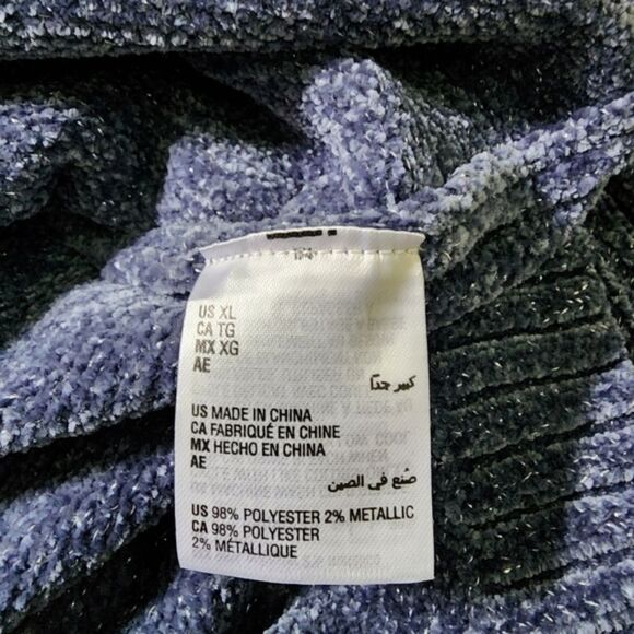 INC Blue Chenille Cowl-Neck Sweater XL NWT - Picture 5 of 7